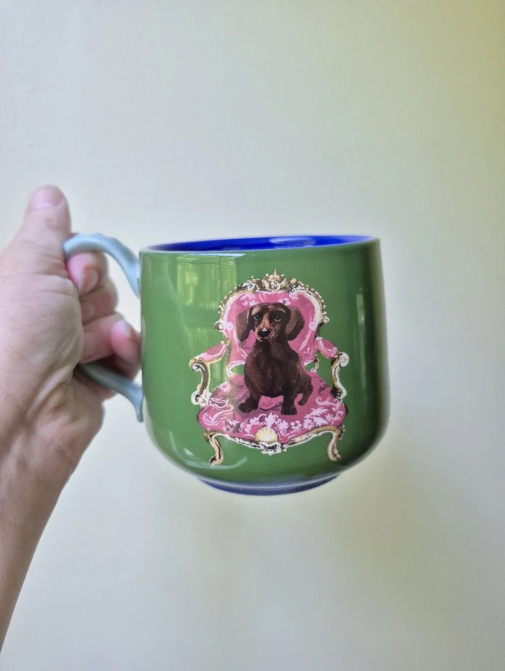 Anthropologie Raphael Balme Dachshund Dog Coffee Cup